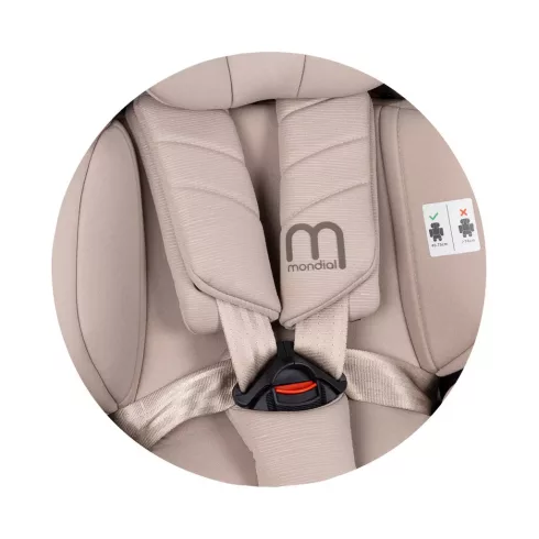 Chipolino Mondial autósülés I-Size 40-150cm - latte 