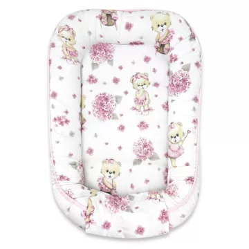 Baby Shop babafészek 55x75 cm - Balerina maci (nem fodros)