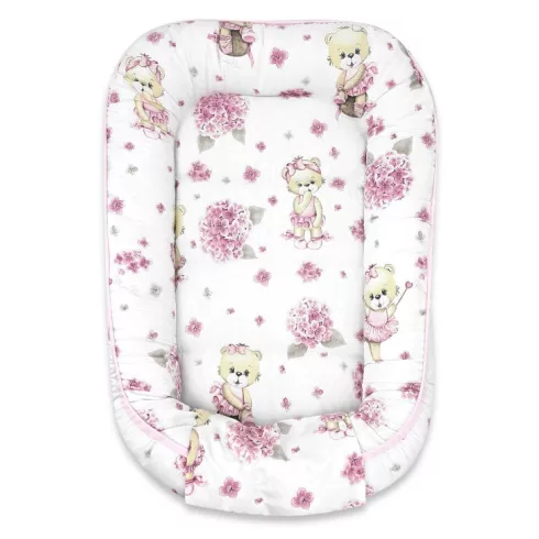 Baby Shop babafészek 55x75 cm - Balerina maci (nem fodros)