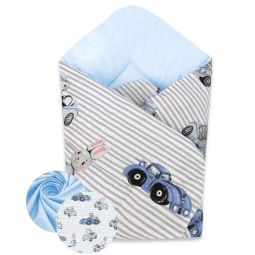 Baby Shop pólyatakaró 75x75cm - kék "Old Road"