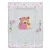 Babastar puha pelenkázó lap 50*70 cm - It's a girl ! maci cumisüveg szürke