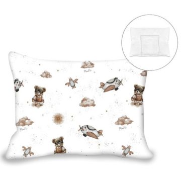 Lapos párna levehető huzattal 40x60 cm -    Bézs Maci