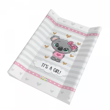   Babastar merev pelenkázó lap 50*70 cm - It's a girl ! koala szürke