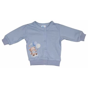 Pamut baba kocsikabát Macis mintával kék (56)