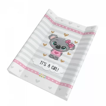   Babastar merev pelenkázó lap 50*80 cm - It's a girl ! koala szürke 