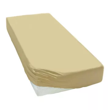   Baby Shop pamut,gumis lepedő 60*120 - 70*140 cm-es matracra használható - Tejeskávé