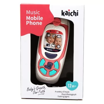   Chipolino Gyerekjáték mobiltelefon zenével és fénnyel - pink
