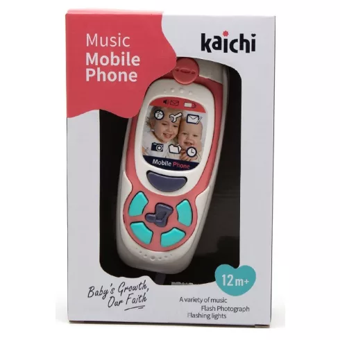 Chipolino Gyerekjáték mobiltelefon zenével és fénnyel - pink