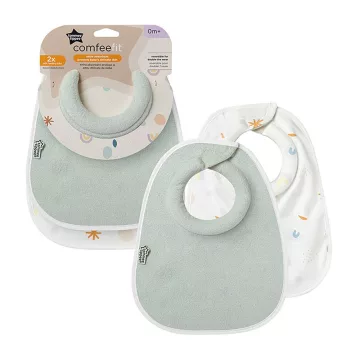 Tommee Tippee Comfeefit Újszülött előke 2db - menta