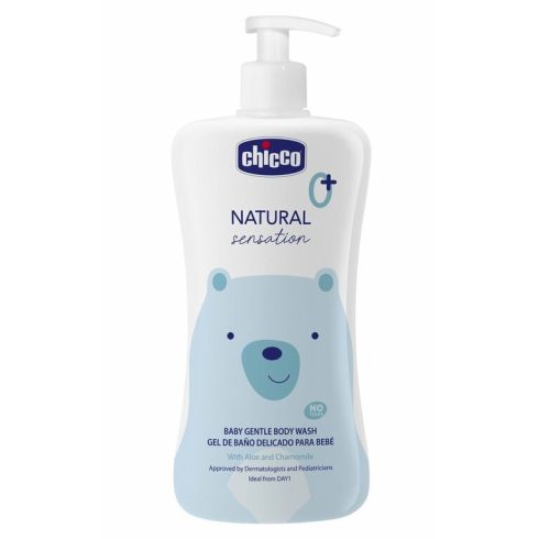 Chicco Gyengéd babafürdető 500 ml Natural Sensation Aloe és Kamilla kivonattal 0+