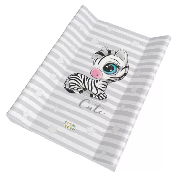   Babastar merev pelenkázó lap 50*70 cm - Világos szürke zebra
