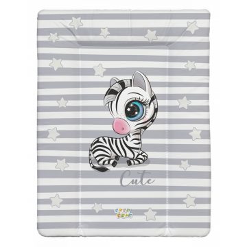 Babastar puha pelenkázó lap 50*70 cm - Szürke zebra