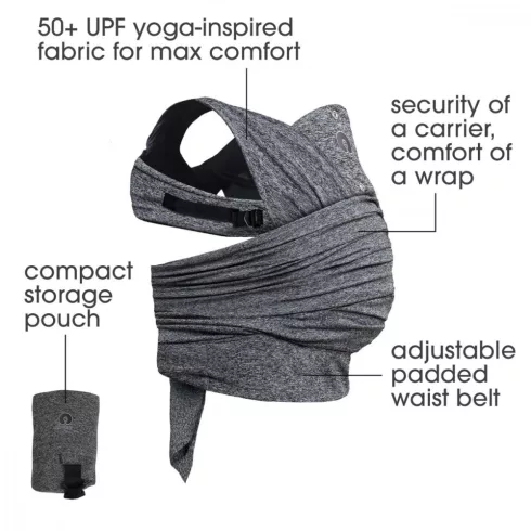 Chicco Boppy ComfyFit  Evolution hordozókendő
3,5 kg -15 kg - Grey