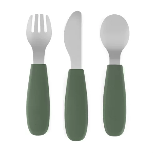 P&M Rozsdamentes acél evőeszközkészlet 12m+  (Misty Green)
