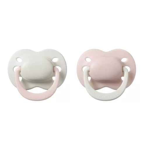 Tommee Tippee Newborn Újszülött szilikon cumi 0-2 hó 2 db - Puder/Krém