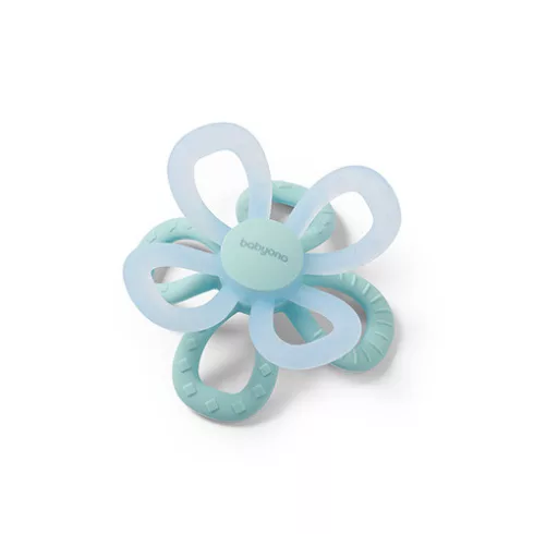 BabyOno rágóka flower kék 0+ hó