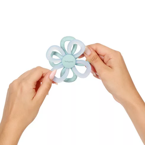 BabyOno rágóka flower kék 0+ hó