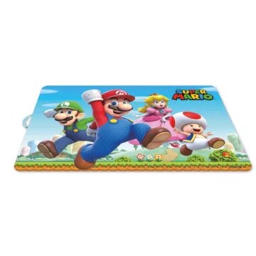 Super Mario műanyag tányéralátét 43x28 cm