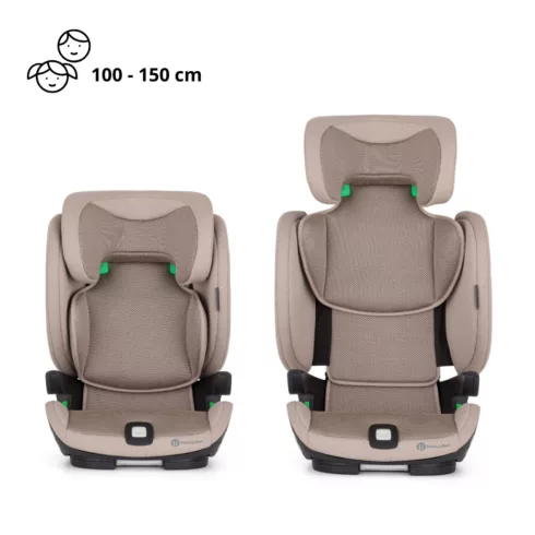 PETITE&MARS Elite Fix Pro i-Size gyermekülés - 100-150 cm - Tan Brown Air