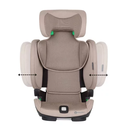 PETITE&MARS Elite Fix Pro i-Size gyermekülés - 100-150 cm - Tan Brown Air