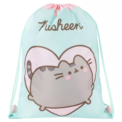 Majewski tornazsák, sportzsák - menta/rózsaszín Pusheen
