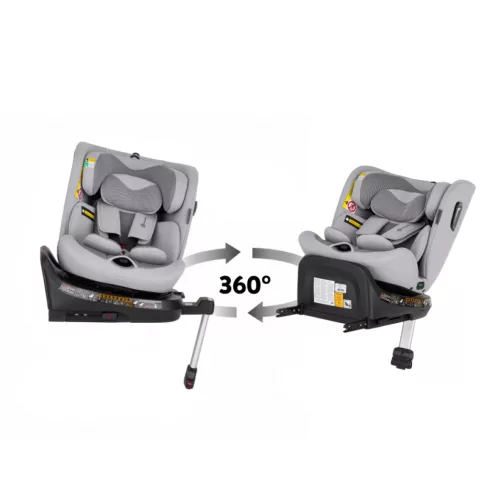 PETITE&MARS Twistguard Pro I-Size  autósülés 40-150cm - Gentle Grey Air
