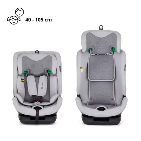 P&M Prime Pro i-Size Autósülés 76-150 cm (9-36) kg - Gentle Grey Air