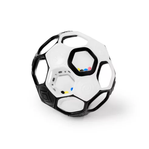Bright Starts Oball RATTLE GOALS™ 10 cm - Black & White 0hó+