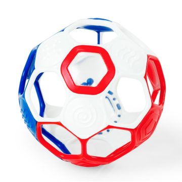   Bright Starts Oball RATTLE GOALS™ 10 cm - Red, White & Blue 0hó+