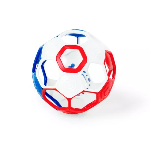 Bright Starts Oball RATTLE GOALS™ 10 cm - Red, White & Blue 0hó+
