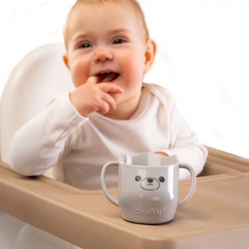 Akuku tanuló pohár 150 ml - szürke 