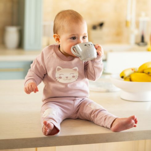 Akuku tanuló pohár 150 ml - szürke 