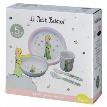 5 részes étkezési szett - Le Petit Prince pink