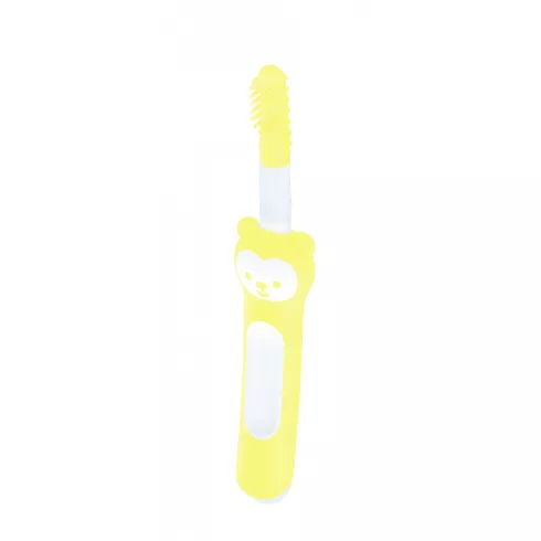 MAM Massaging Brush masszázsfogkefe 3+ hó - sárga