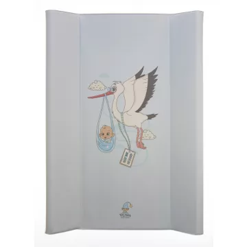 Merev pelenkázó lap 50*70 cm - Gólya kék