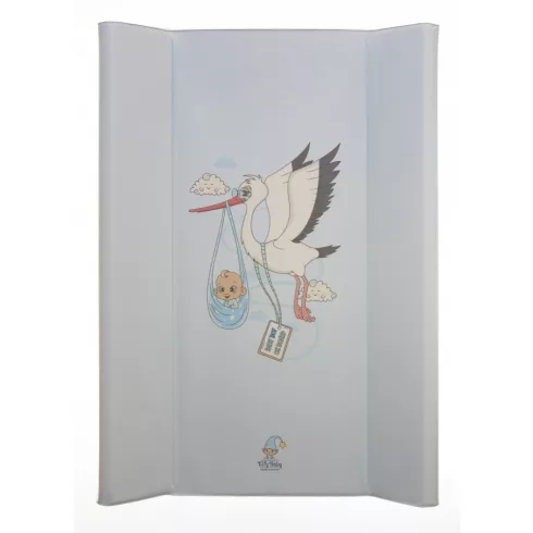 Merev pelenkázó lap 50*70 cm - Gólya kék