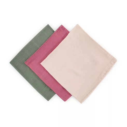 Bambusz muszlin 3db-os pelenka 68 x 68 cm - Botanic Tones