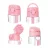 Titiz szívószálas kulacs 500ml - Happy animals