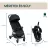 Chicco GLEE babakocsi 0-22 kg automata csukódással - Uneven Black
