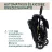   Chicco GLEE babakocsi 0-22 kg automata csukódással - Uneven Black