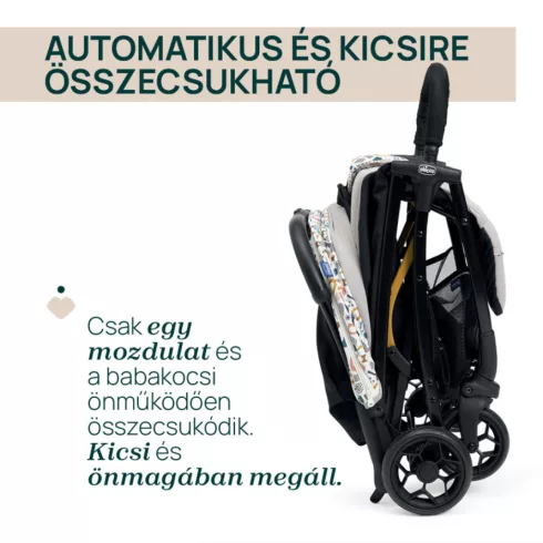 Chicco GLEE babakocsi 0-22 kg automata csukódással - Joking Beige