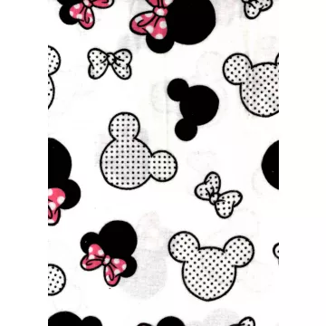 Flanel mintás pelenka - Minnie piros masnival