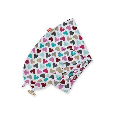 Scamp Formázott gombosvégű párna huzat - Colorful Heart