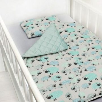 Scamp velvet ágynemű garnitúra 75x100 cm - Sheeps
