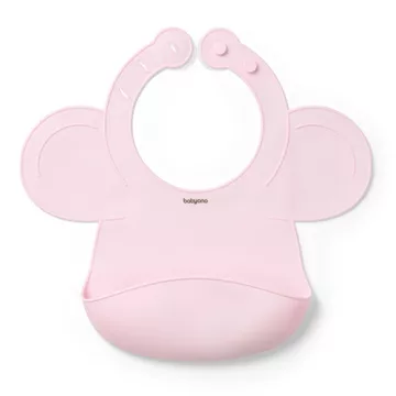 BabyOno előke szilikon állítható rózsaszín 6 hó+