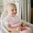 BabyOno előke szilikon állítható rózsaszín 6 hó+