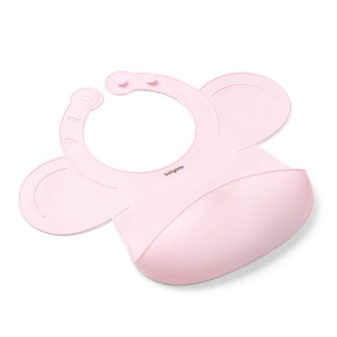 BabyOno előke szilikon állítható rózsaszín 6 hó+