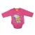 Hosszú ujjú baba body Snoopy mintával  (62) - világos pink