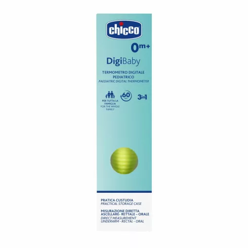 Chicco Digi Baby digitális hőmérő 1 db tokban - zöld