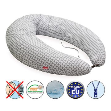 Scamp formázott gombos végű párna - Pick Grey